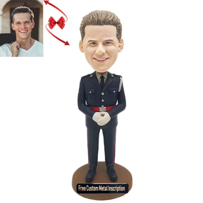 SheriffCustom Bobblehead with Free Metal Inscription