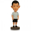 Small Boy With Casual Shirt Custom Bobblehead With Engraved Text