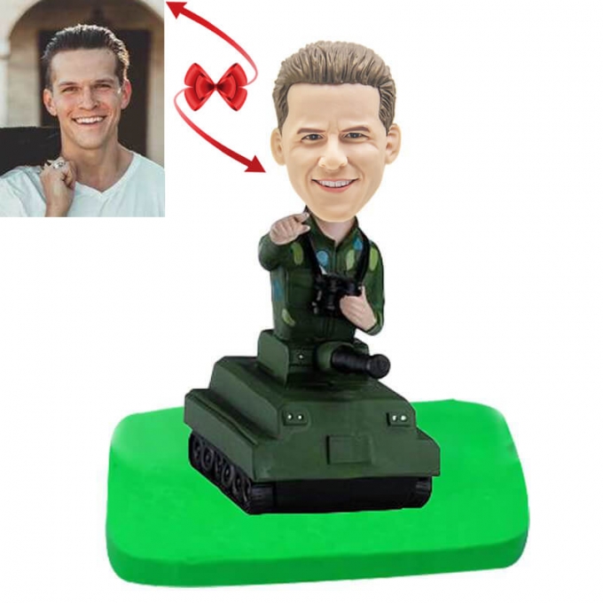 Tank Commander Custom Bobblehead