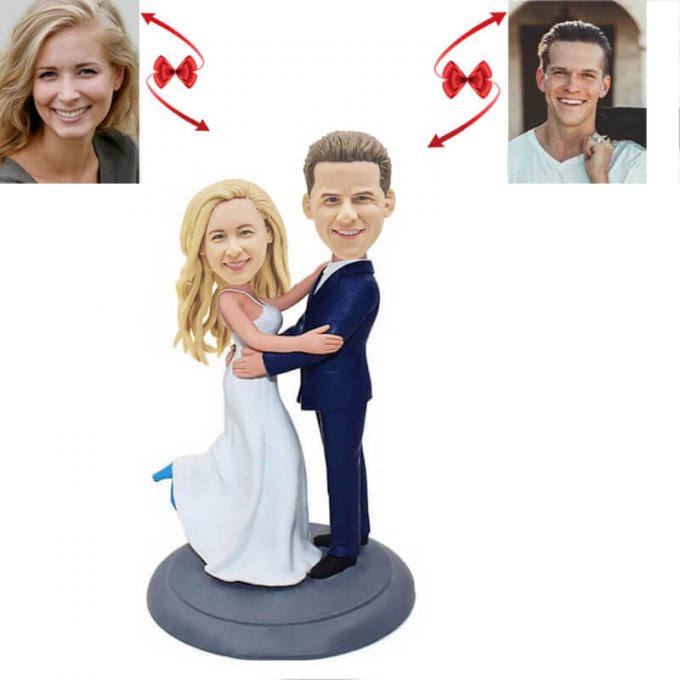 Wedding Cake Topper Custom Bobblehead B