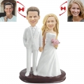 Wedding With Creamy White Suit Custom Bobblehead