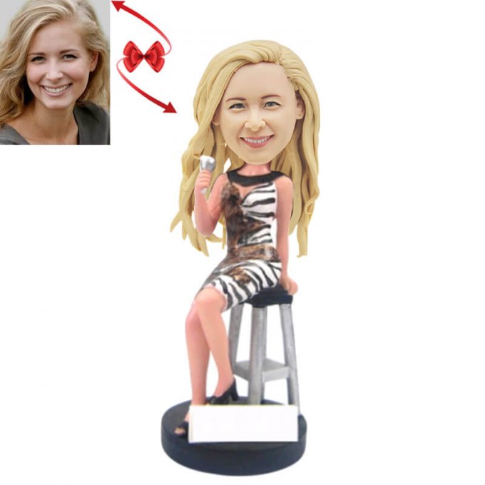 Woman In A Bar Custom Bobblehead