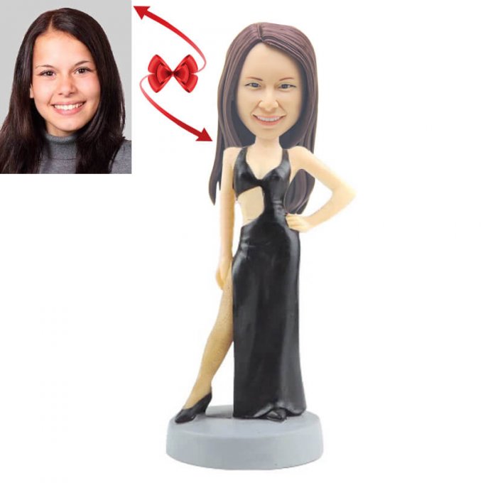 Woman In Formal Wear Custom Bobblehead