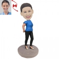 Women Back Hand Pose Custom Bobblehead