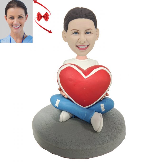 Women Heart Custom Bobblehead